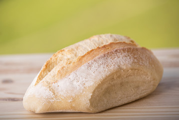 bread on wooden table
