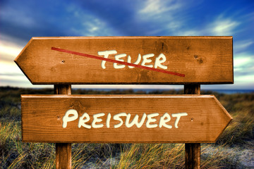 Schild 129 - Preiswert