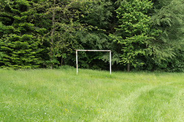 Verwilderter alter Sportplatz, Bolzplatz