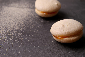 Fototapeta na wymiar homemade macaron 