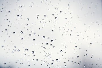 rain drops at the window