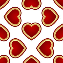 seamless background of hearts