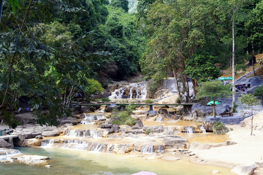 Waterfall in the park Yang Bay, Vietnam