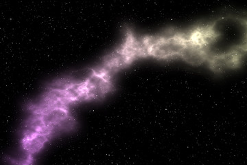 Fototapeta premium Deep Space Background with Colorful Galaxy Nebula Clouds and Star Clusters