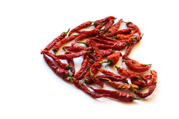 Red chili pepper isolated on a white background