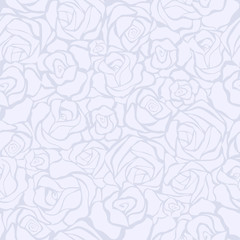 Seamless retro background with white roses