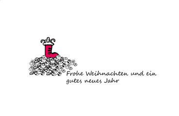 Weihnachtsschuh auf Nüssen