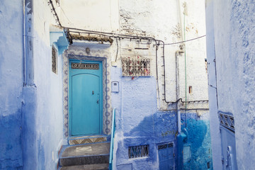 Fototapeta na wymiar Door in Chaouen, Morocco
