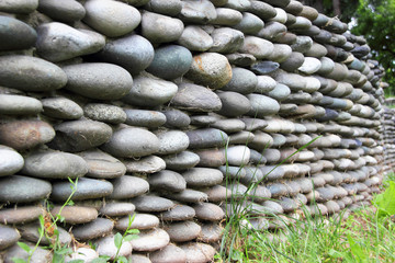 Fence made of stones