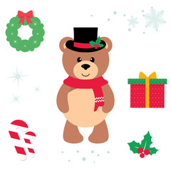 Naklejka premium cute bear vector cartoon illustration
