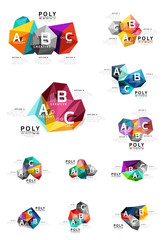 ABC infographics vector