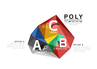 Fototapeta premium ABC infographics vector