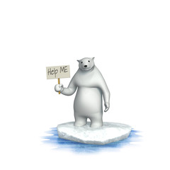 Réchauffement Climatique, l'Ours Polaire appelle à l'aide
