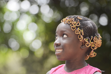 Gorgeous African Beauty Smiling To The Side