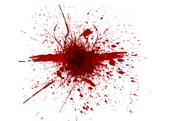 Vector splatter red color background