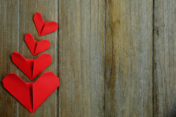 Four red heart.