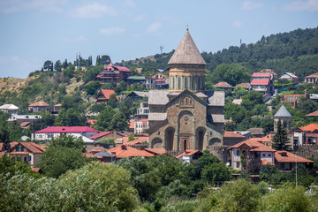 Fototapeta na wymiar Ancient orthodox church, Svetitskhoveli. Mtskheta Georgia