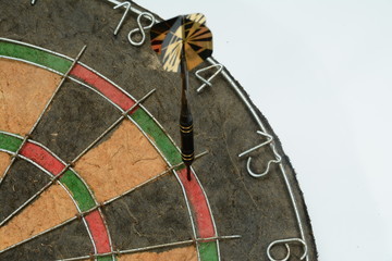 Dart hitting double 13 in cricket game