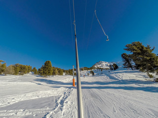 Illustration ski-lift.