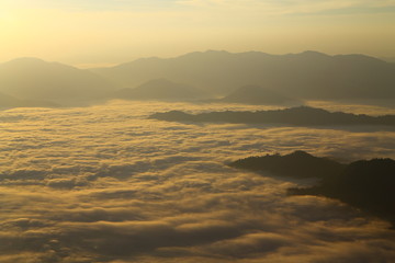 fog on mountain