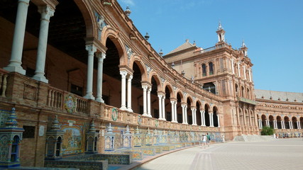 Obraz premium Place d'Espagne, à Séville (Espagne)