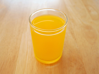 Hotel style glass of orange juice