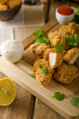 Chicken popcorn with garlic