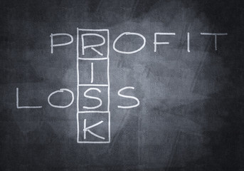 Chalk drawn crossword