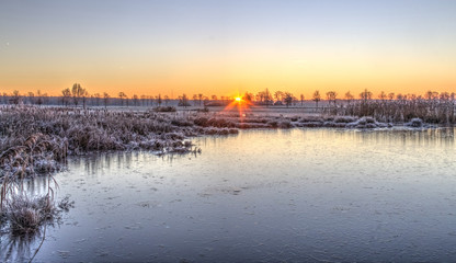Over veen landschap