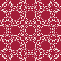 Abstract geometric red deco art ornament pattern background