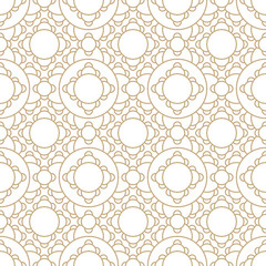 Abstract geometric gold deco art ornament pattern background