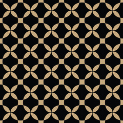 Abstract geometric gold and black hipster deco art pattern