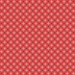 Cute pixelated pattern with simple geometric shapes. Useful for textile and interior design.