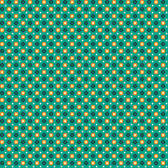 Cute pixelated pattern with simple geometric shapes. Useful for textile and interior design.