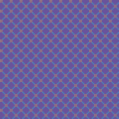 Cute pixelated pattern with simple geometric shapes. Useful for textile and interior design.