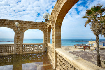 View of Mediterranean sea beach