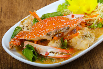 Boiled crab