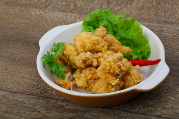 Crispy chicken nuggets
