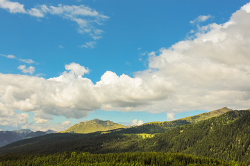 Panorama di alta montagna