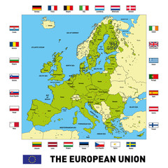 Obraz premium Vector map of The European Union