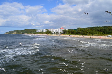 Klif w Międzyzdrojach/Cliff in Miedzyzdroje, West Pomerania, Poland