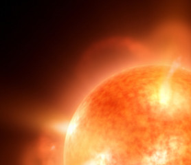 SUN in Space - 3D Rendering