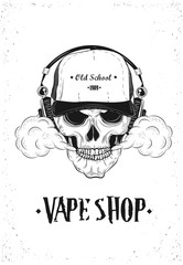 Poster For Vape Shop. Vector Illustration