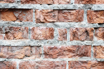 Texture of red brick wall