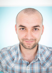 Young man studio portrait