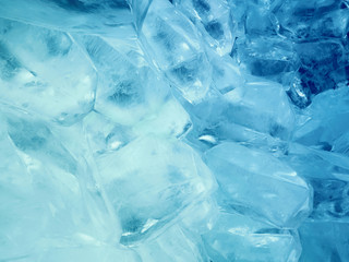 Ice illustration winter blue background