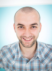 Young man studio portrait
