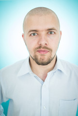 Fototapeta premium Young man studio portrait