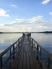 Fototapeta premium Molo przy łaźni Chiemsee