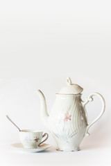 Teapot and cup